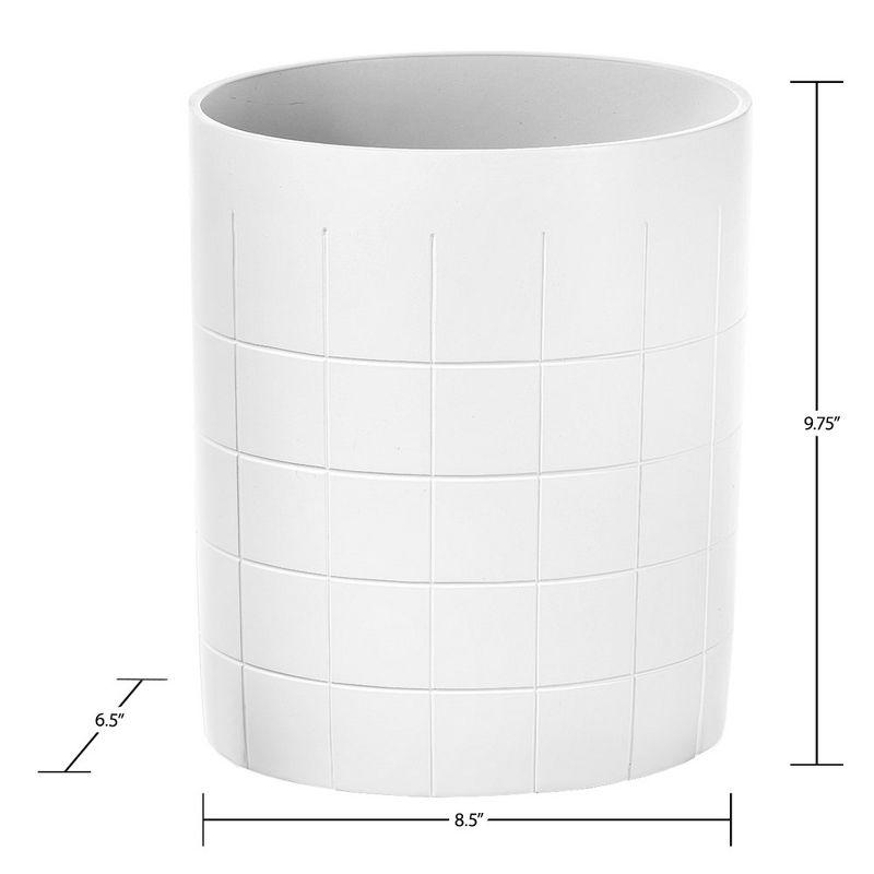 Creative Scents Ceramic / Porcelain Open Waste Basket - 1 Gallons