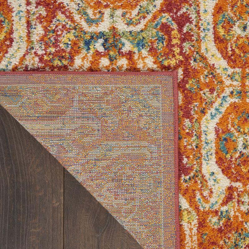 Nourison Allur Floral Jewel Indoor Area Rug Red Multicolor 7'10" x 9'10"