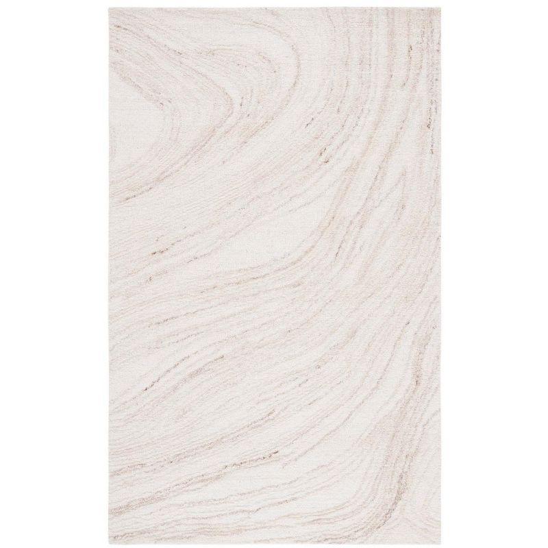 Ebony EBN551 Hand Tufted Area Rug - Ivory/Beige - 6'x9' - Safavieh.