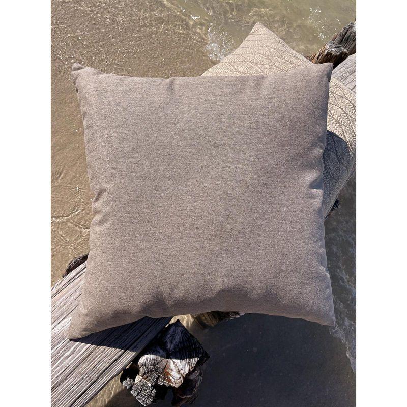 Mocha Brown 24" x 24" Indoor Outdoor Pillow