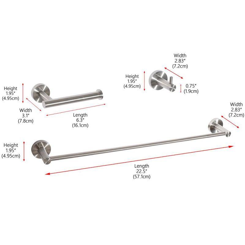 Freya 3 - Piece Bathroom Hardware Set
