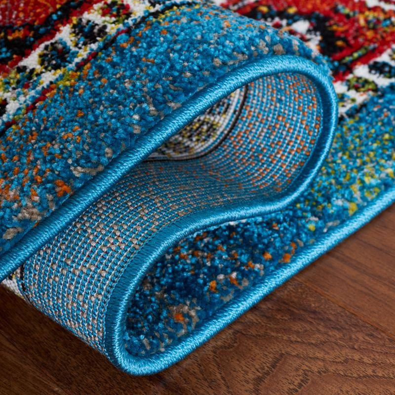 Vintage Hamadan VTH266 Power Loomed Accent Rug - Blue/Red - 2'7"x5' - Safavieh.