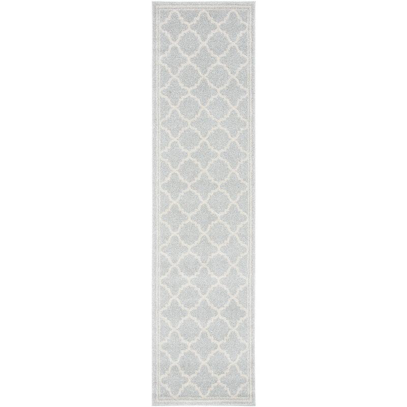 Amherst AMT422 Power Loomed Indoor Runner Rug - Light Grey/Beige - 2'3"x11' - Safavieh