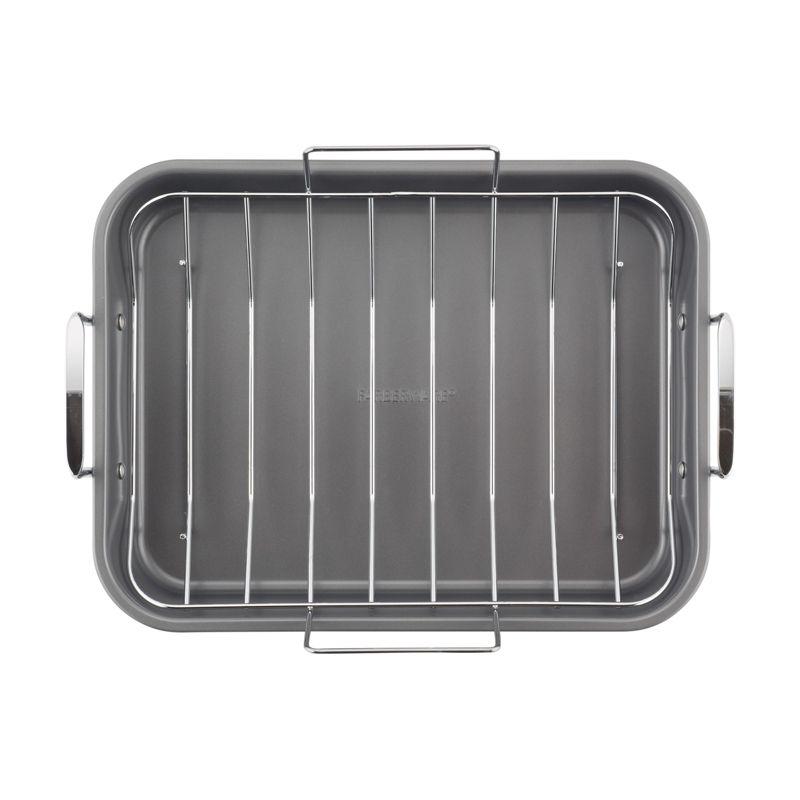 Farberware 18.5" x 14.9" Nonstick Steel Roaster with Rack