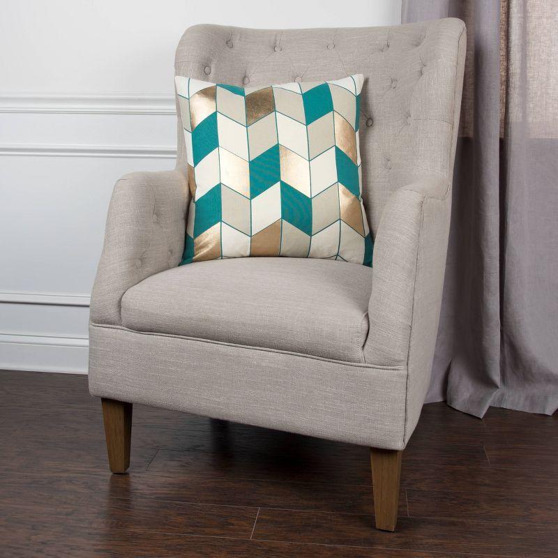 Geometric Cotton Throw Pillow