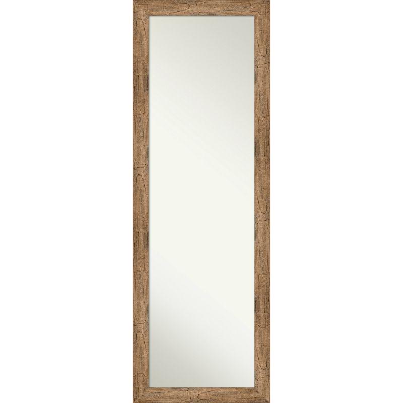 Rustic Brown Full Length Rectangular Wood Mirror