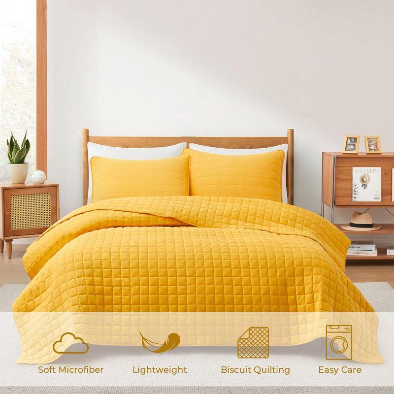 Peace Nest Stroman Quilted Microfiber Coverlet Set