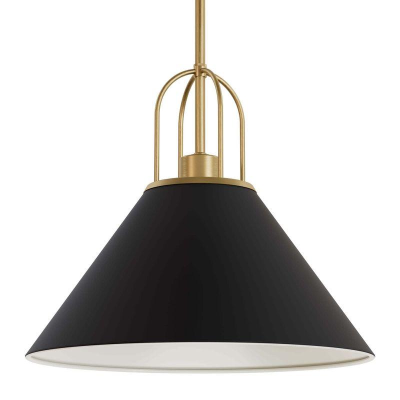 Jasmine Roth Collection + Hunter Jasmine Roth 1 - Light Flat Matte Black Cone Pendant