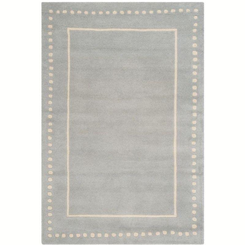 Bella BEL151 Hand Tufted Area Rug - Light Blue/Ivory - 4'x6' - Safavieh.