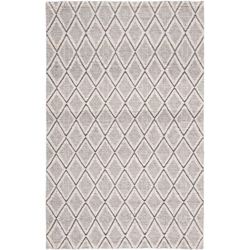 Marbella MRB321 Hand Woven Indoor Area Rug - Silver/Black - 8'x10' - Safavieh