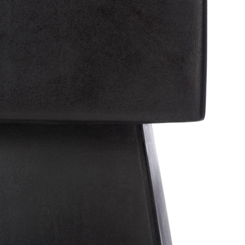 Zen Accent Stool - Indoor/Outdoor - VNN1000 - Black - Safavieh