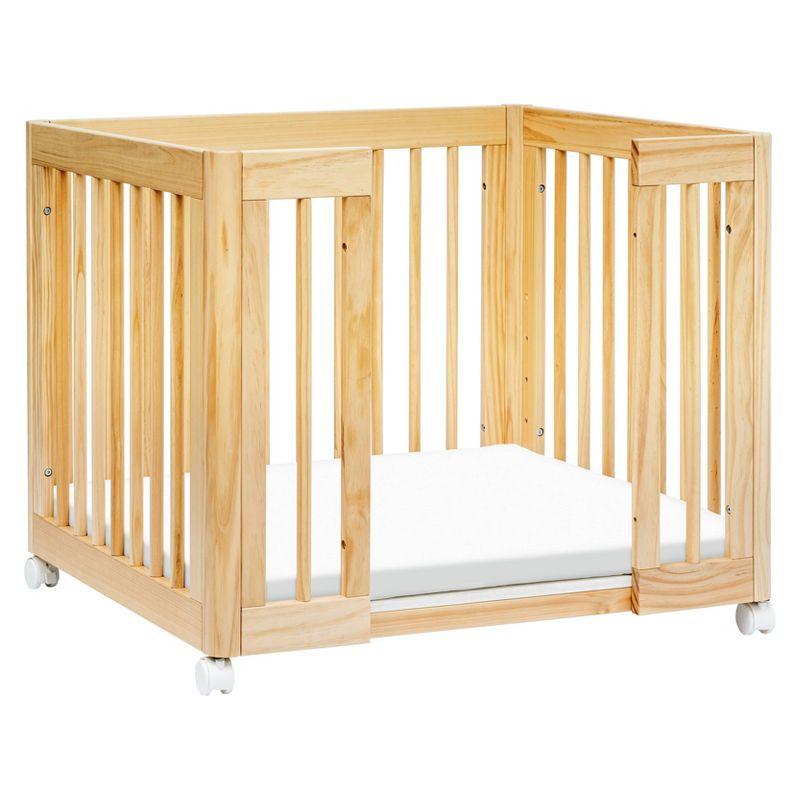 Babyletto Yuzu Natural Wood 8-in-1 Convertible Baby Crib with All Stages Conversion Kit