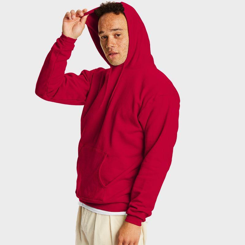 Hanes EcoSmart Men's Fleece Hoodie Deep Red S