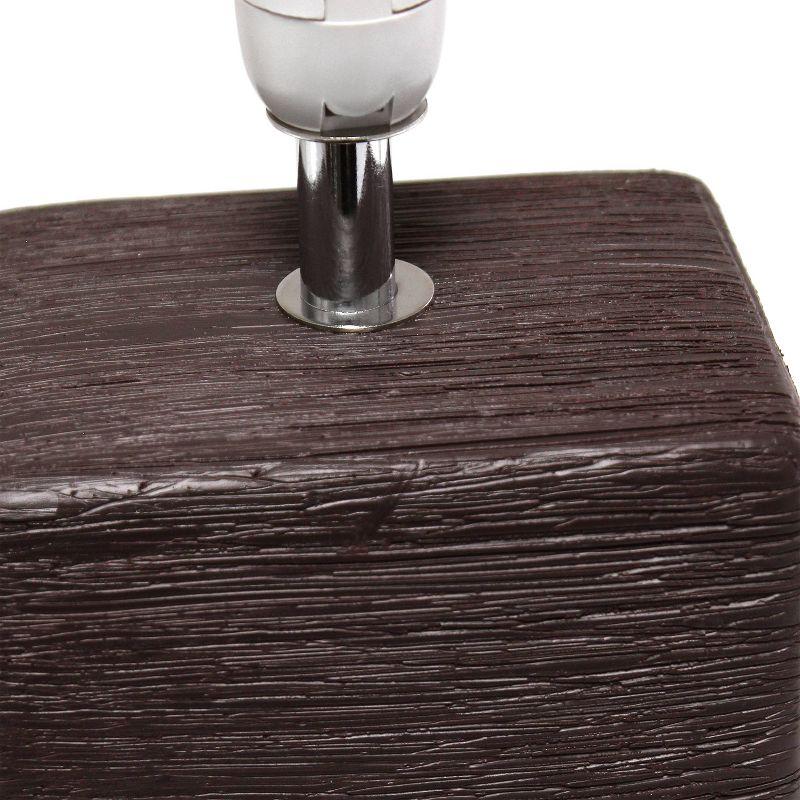 Petite Faux Stone Table Lamp with Fabric Shade - Simple Designs