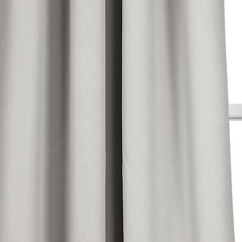 Set of 2 Insulated Grommet Top Blackout Curtain Panels - Lush Décor