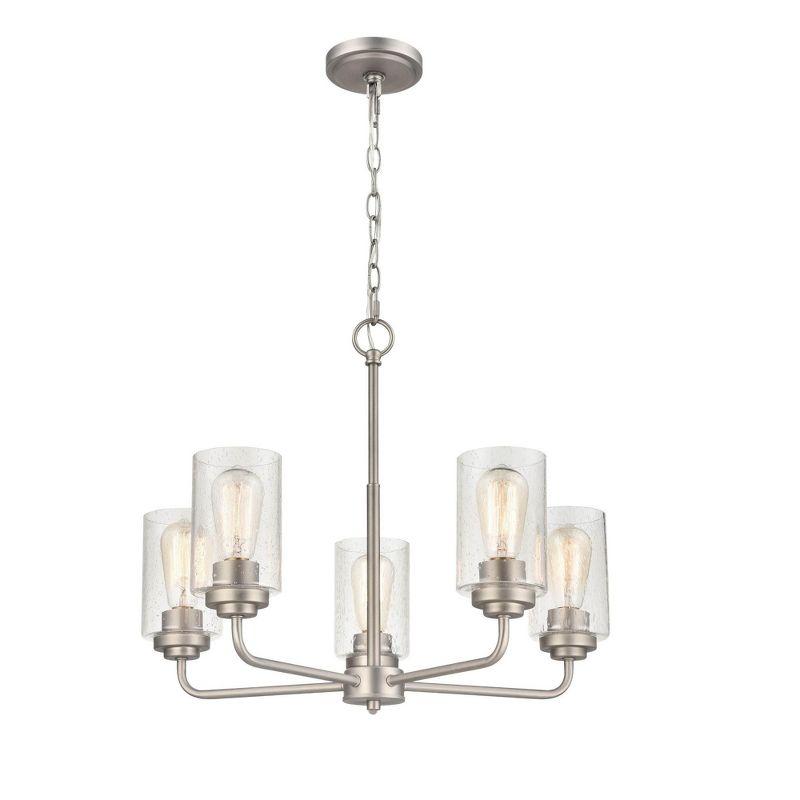 Millennium Lighting Moven 5 - Light Chandelier in  Satin Nickel