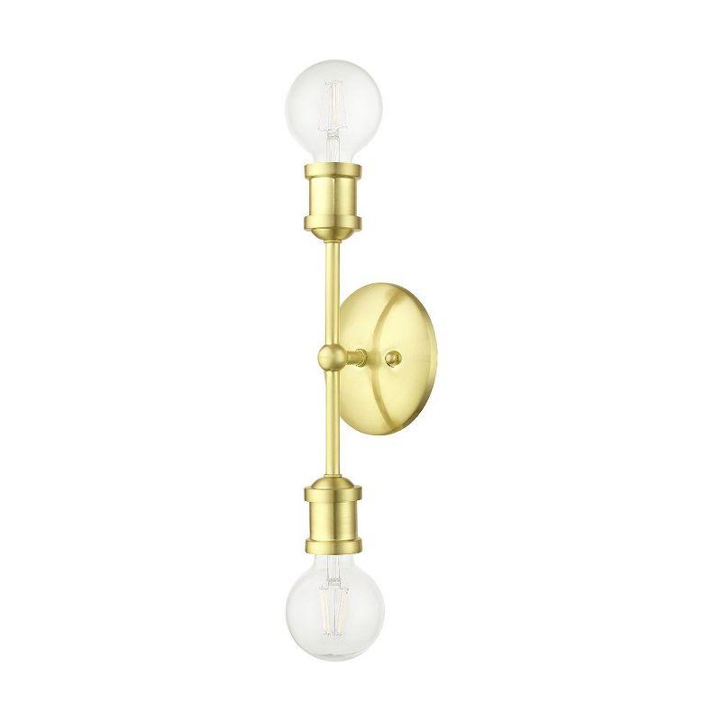 Lansdale Satin Brass 2-Light ADA Compliant Vanity Sconce