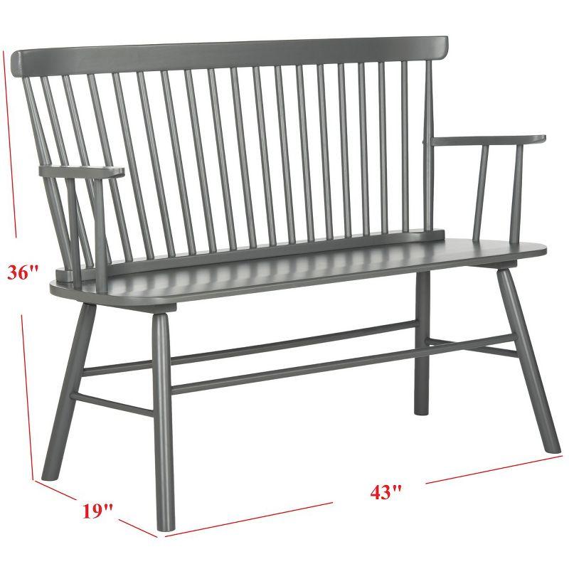 Modern Addison 48'' Gray Spindleback Stationary Settee