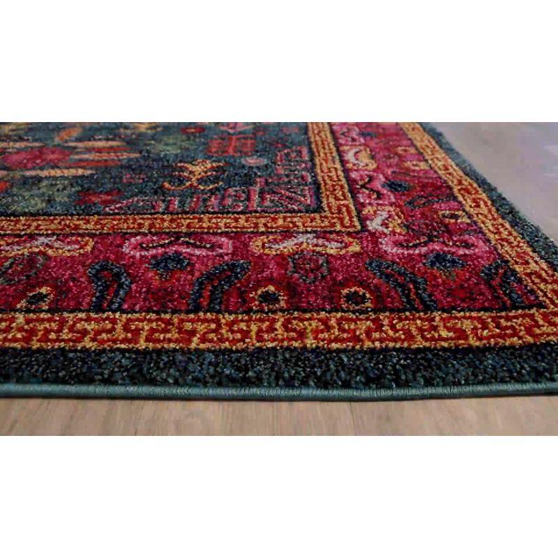 Livabliss Anika 5'3"x7'3" Rectangle Woven Indoor Area Rugs Bright Red