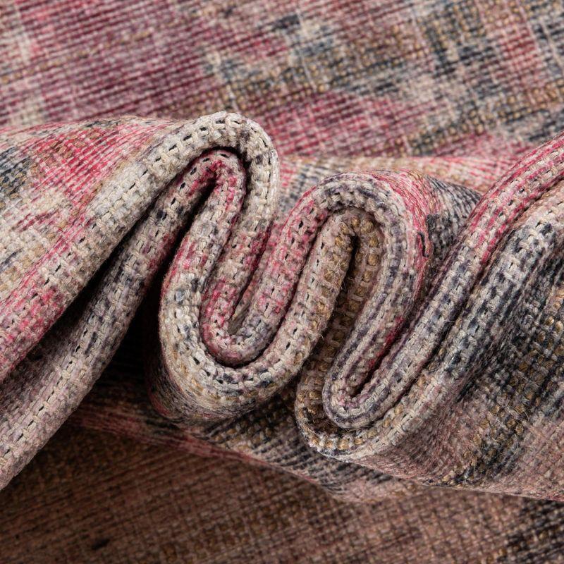 Unique Loom 2' 0 x 6' 0 Nostalgia Meknes Machine Washable Beige Pink Area Rug