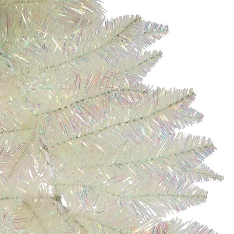 9-Foot Iridescent White PVC Garland