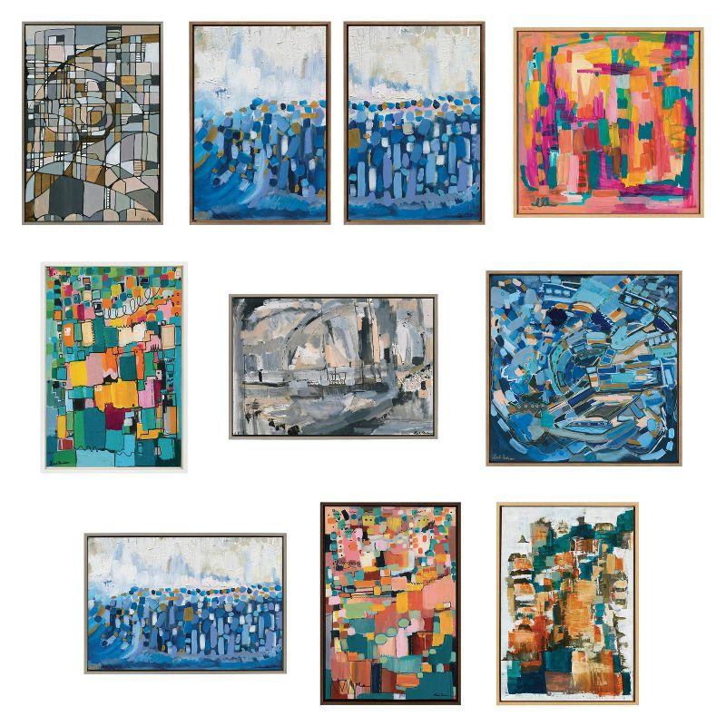 28" x 38" Sylvie Deco Nadeau Framed Canvas by Leah Nadeau Brown - Kate & Laurel All Things Decor