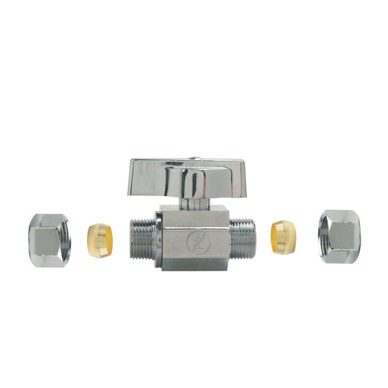 BrassCraft 3/8 in. Brass Compression Ball Valve