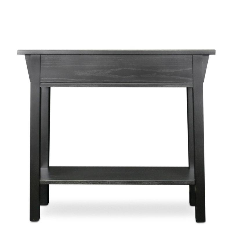 Favorite Finds Mission Hall Stand Slate Finish - Leick Home: Compact Wood Entryway Table with Drawer, CARB Certified