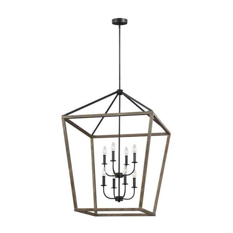 Buford Wood & Iron Chandelier (12"-26")