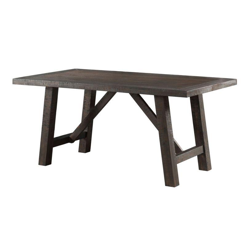 Gray Reclaimed Wood Rustic Farmhouse Dining Table