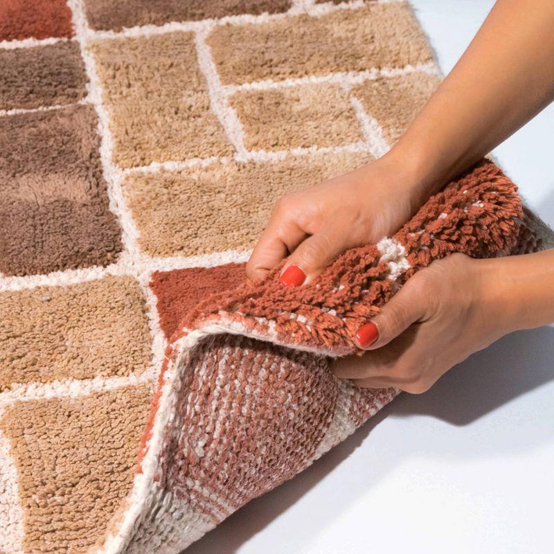 Classic Color Cotton Blend Bath Rug