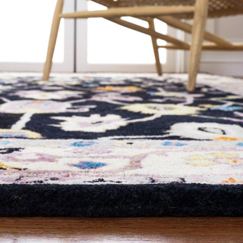 Anatolia AN513 Hand Tufted Runner Rug  - Black/Ivory - 2'3"x8' - Safavieh.