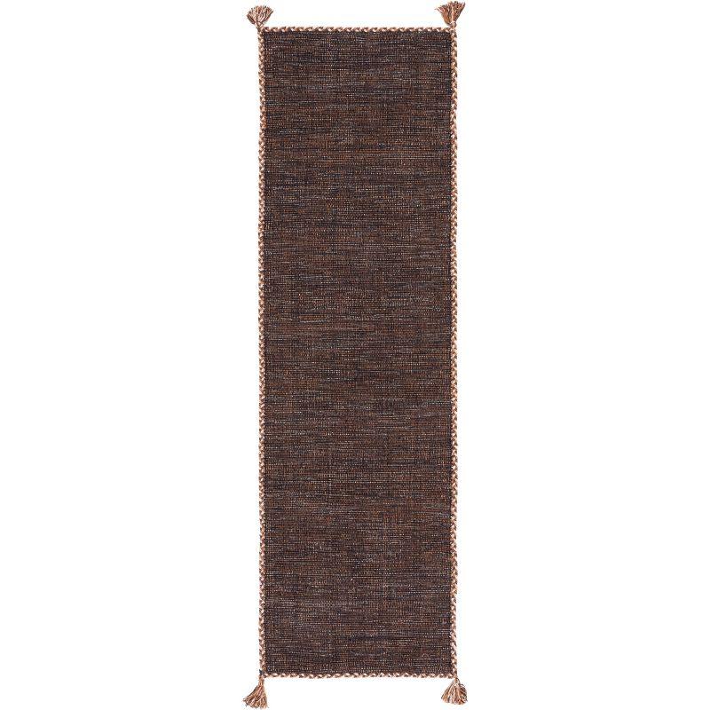 Montauk MTK150 Hand Woven Indoor Runner Rug - Brown/Black - 2'3"x8' - Safavieh