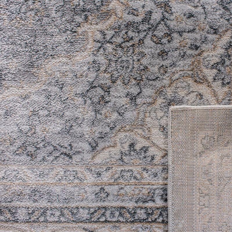 Isabella ISA919 Power Loomed Area Rug - Grey/Cream - 4'x6' - Safavieh