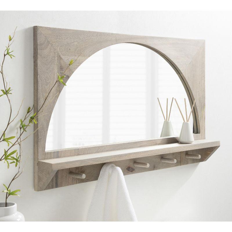 Kate and Laurel Andover Functional Mirror - White, 24x36