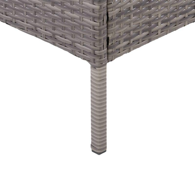 Patio Arm Chair with Cushions - Gray/Blue - CorLiving