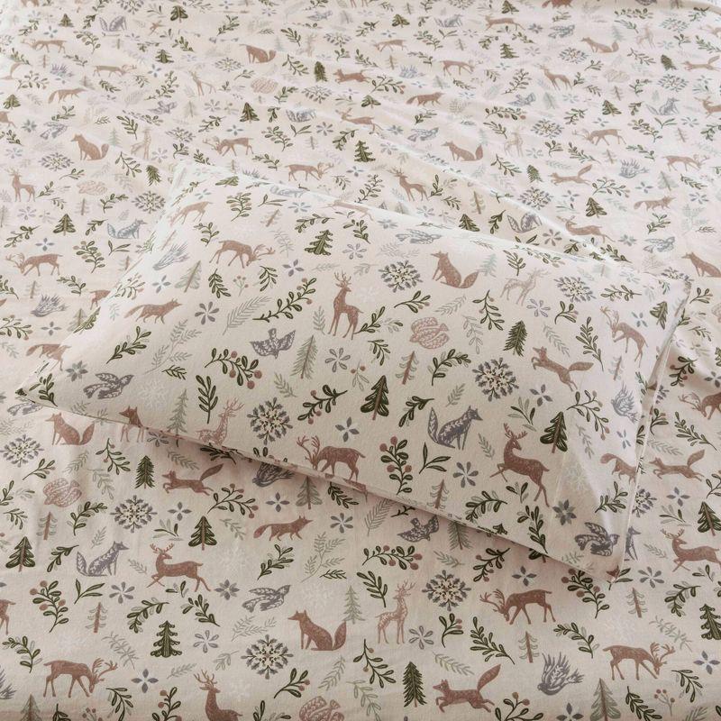 True North by Sleep Philosophy Cozy Cotton Flannel Printed Sheet Set