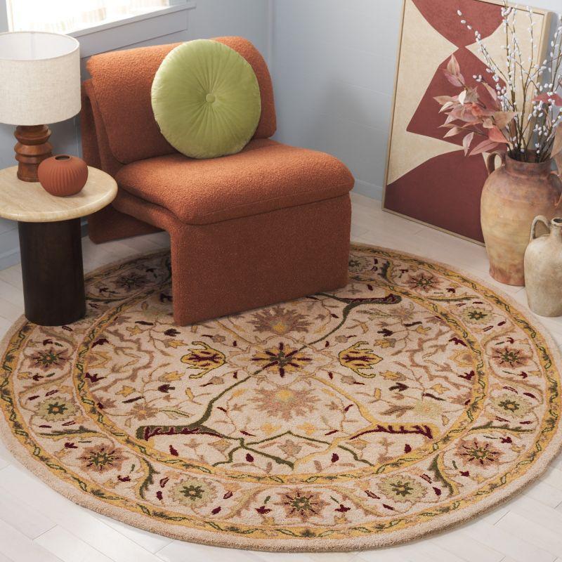 Antiquity AT14 Hand Tufted Indoor Area Rug - Ivory - 7'6"x9'6" Oval - Safavieh