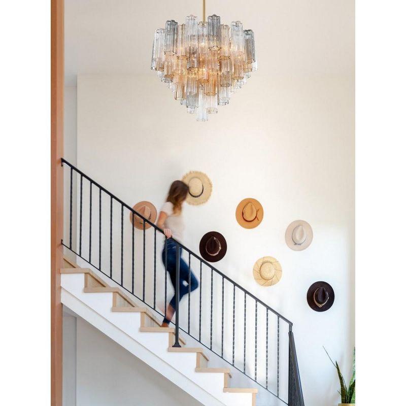 Crystorama Lighting Addis 12 - Light Chandelier in  Aged Brass