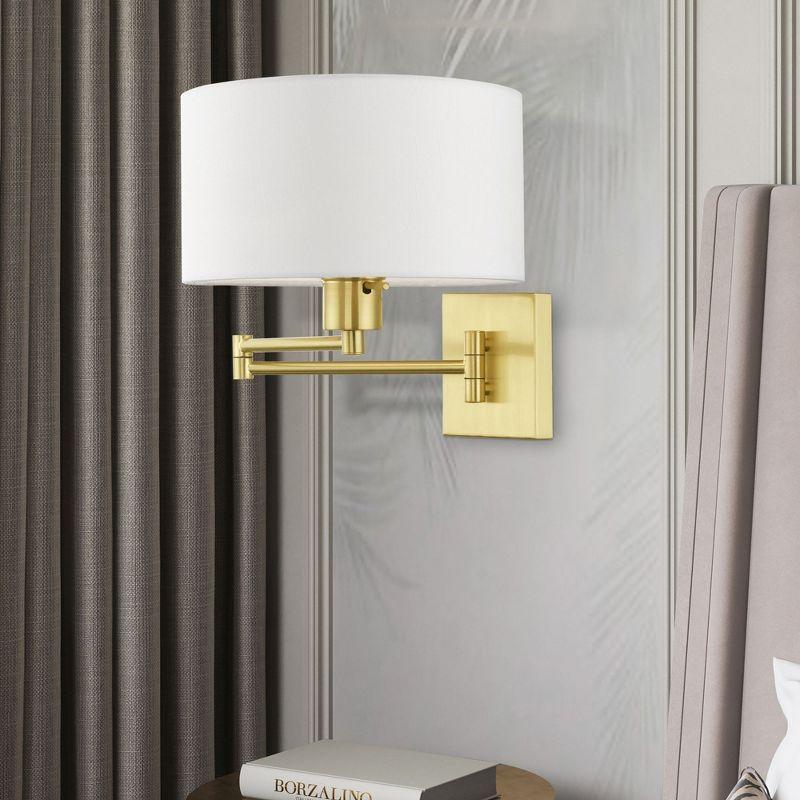 Livex Lighting 1 - Light Wall Light in  Satin Brass