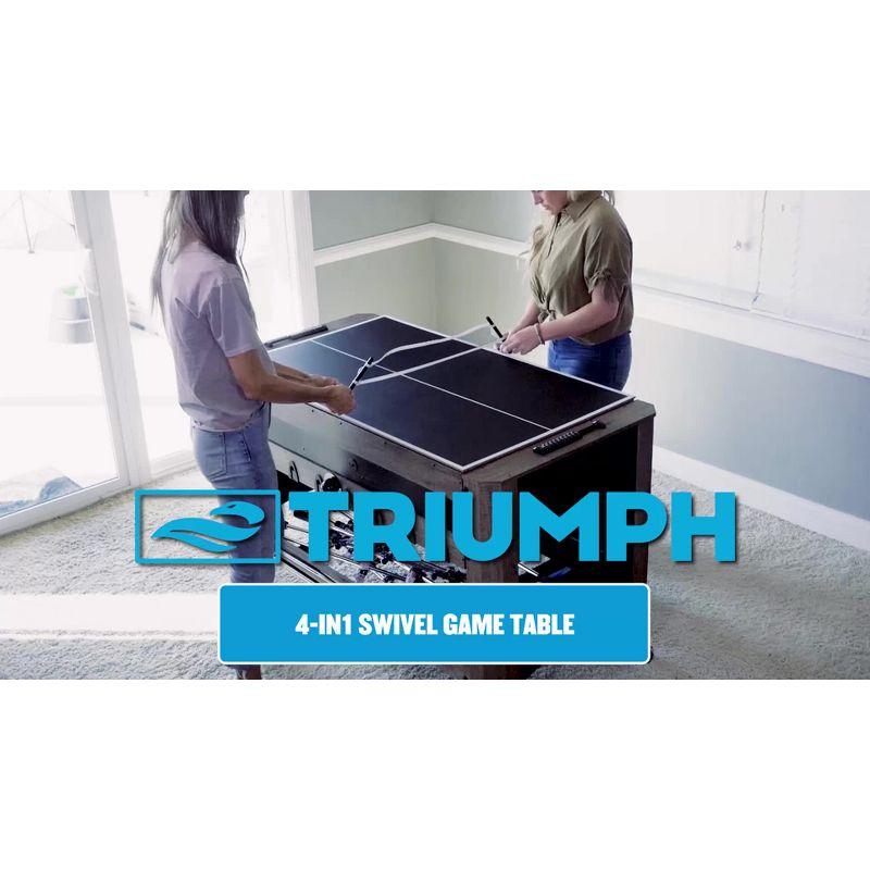 Triumph Sports Triumph 55" 4-in-1 Multi Game Swivel Table