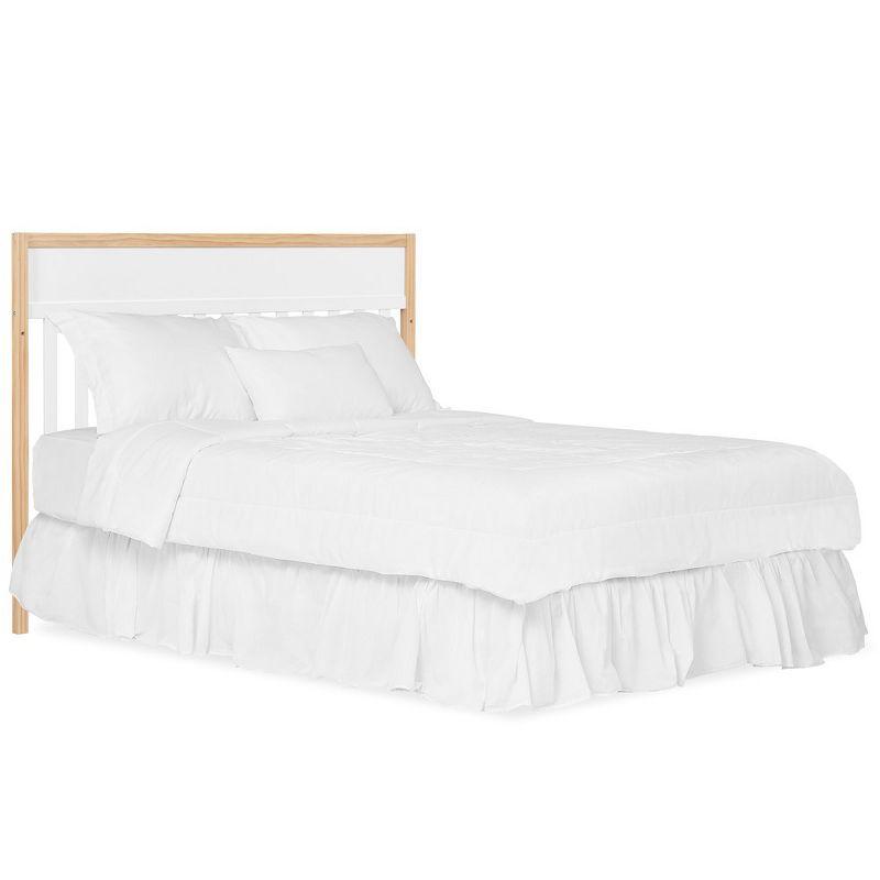 Dream On Me Owen 5-in-1 Convertible Crib, Vintage White Oak