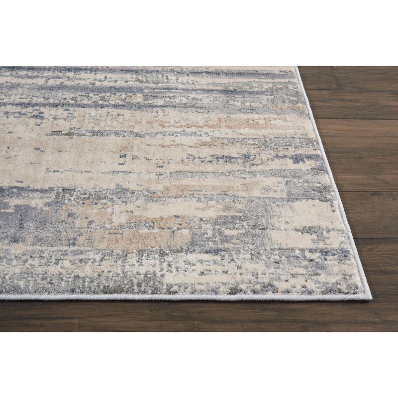 Nourison Rustic Textures Abstract Modern Indoor Area Rug Beige/Grey 3'11" x 5'11"