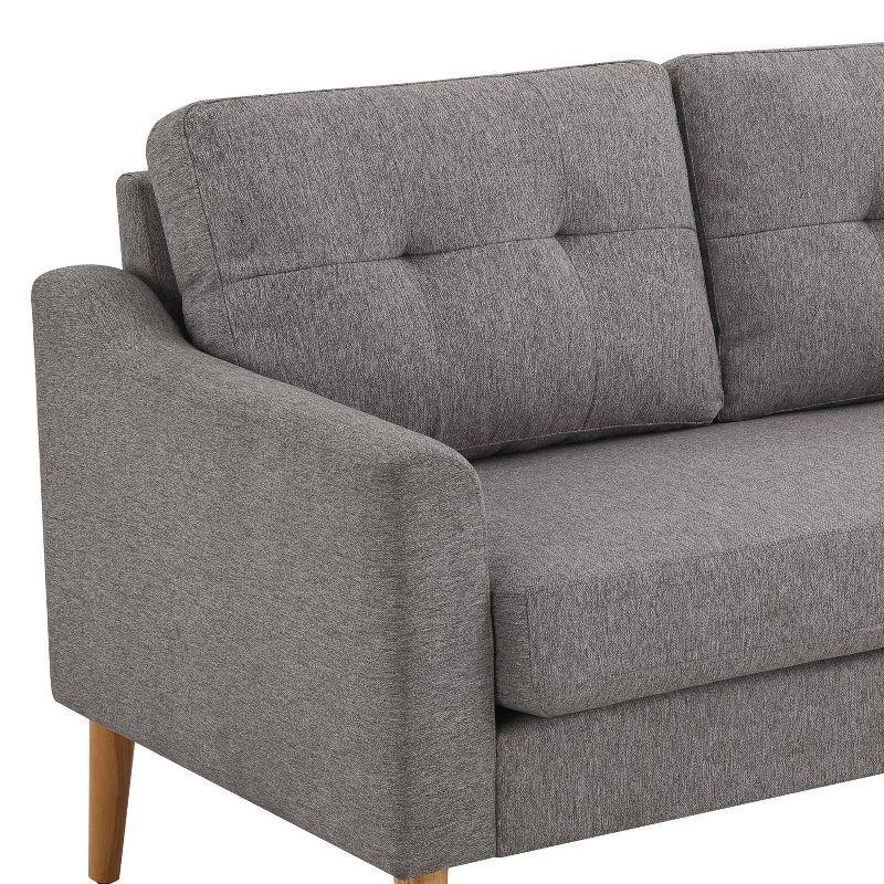 Serta Bellamy 2 in 1 Convertible Loveseat Chaise and Ottoman