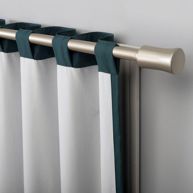 Teal Blackout Thermal Back Tab Curtain Panel 40"x63"