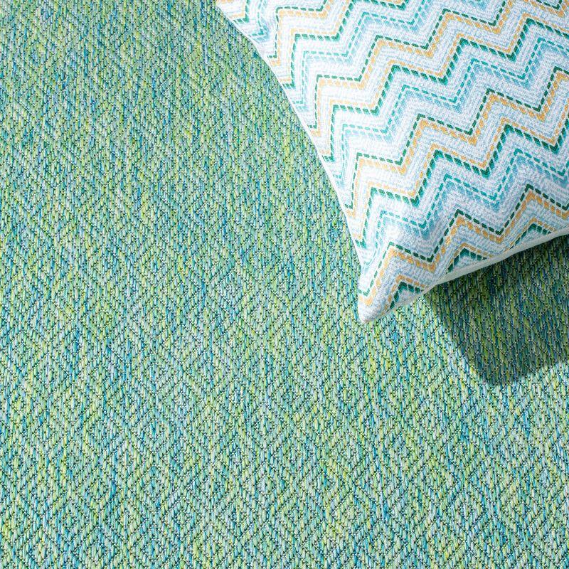 Courtyard CY8521 Power Loomed Indoor/Outdoor Area Rug - Green/Blue - 8'x10' - Safavieh.