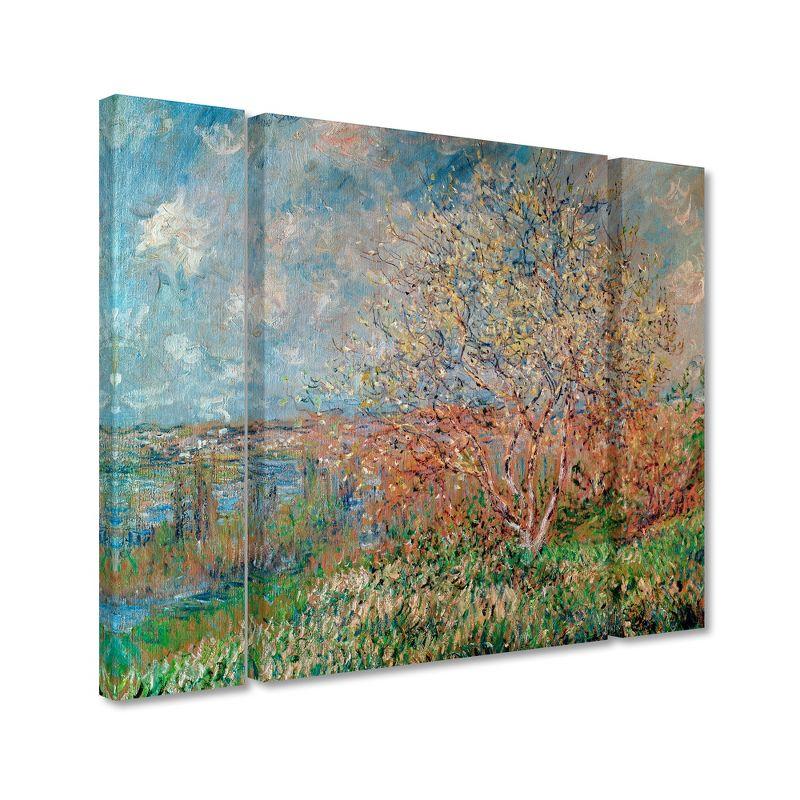 Claude Monet 'Spring 1880' Multi Panel Art Set Large