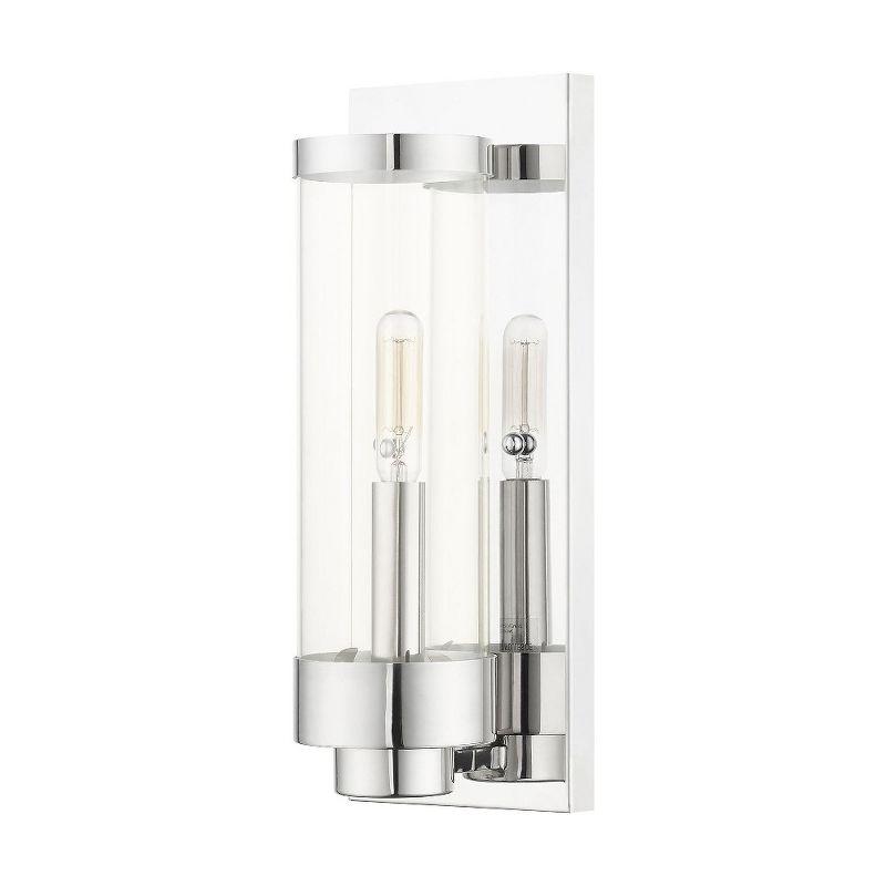 Livex Lighting Hillcrest 1 - Light Wall Light in  Polished Chrome