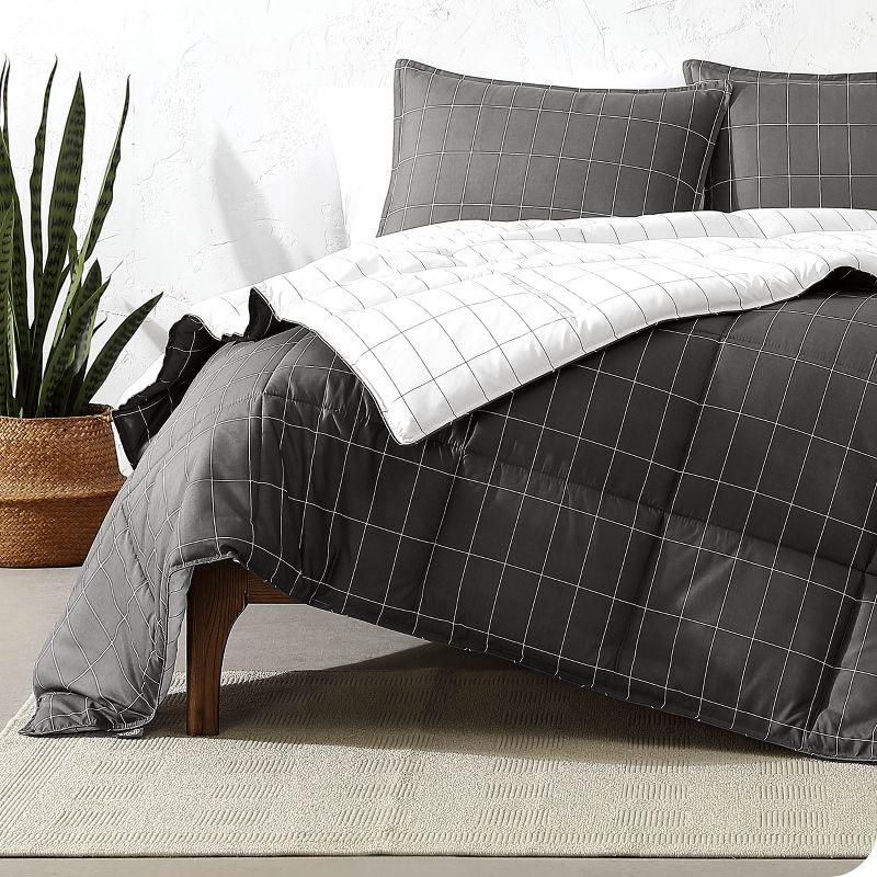 Double Brushed Bed in a Bag Comforter Set by Bare Home