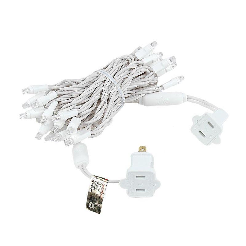 Novelty Lights 20 Light Connectable Warm White LED Christmas Craft Mini Light Set (White Wire, 8.5 Feet)